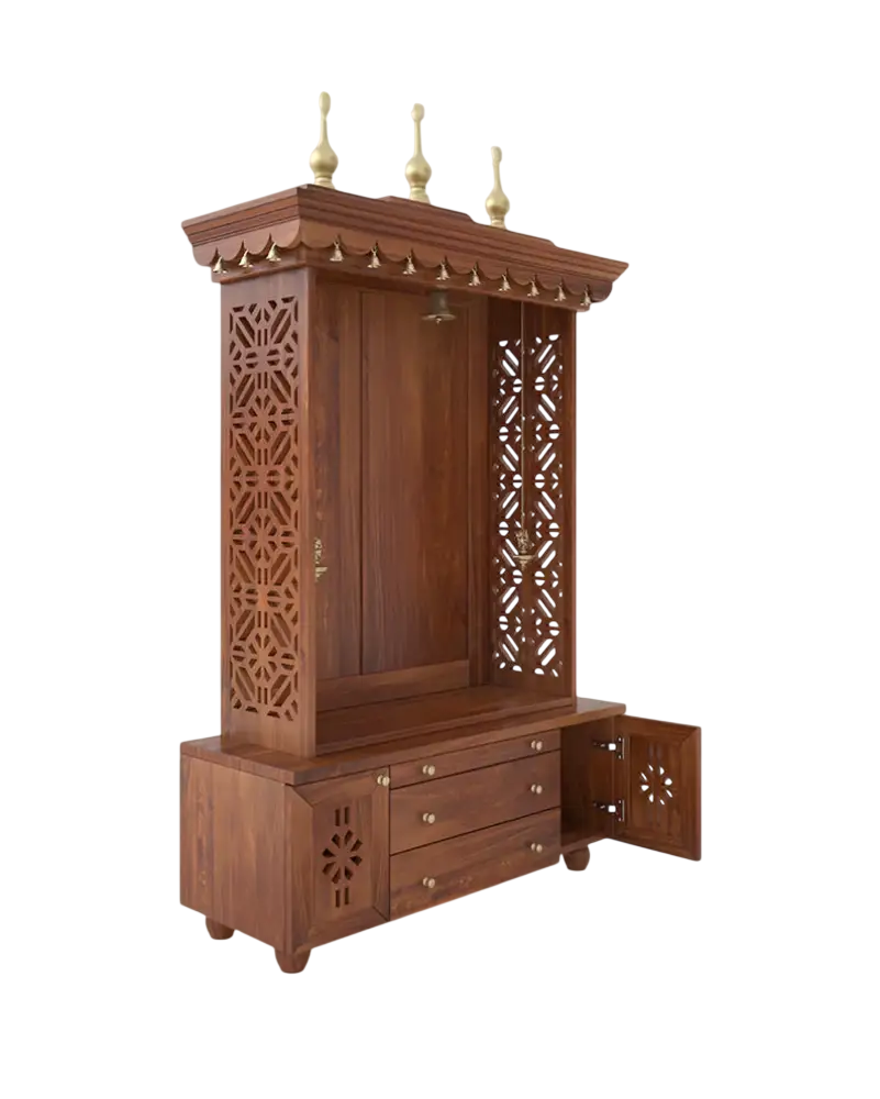 Handcrafted Wooden Temple
